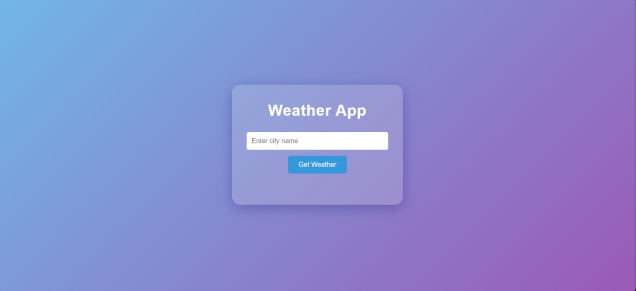 Weather Website Preview